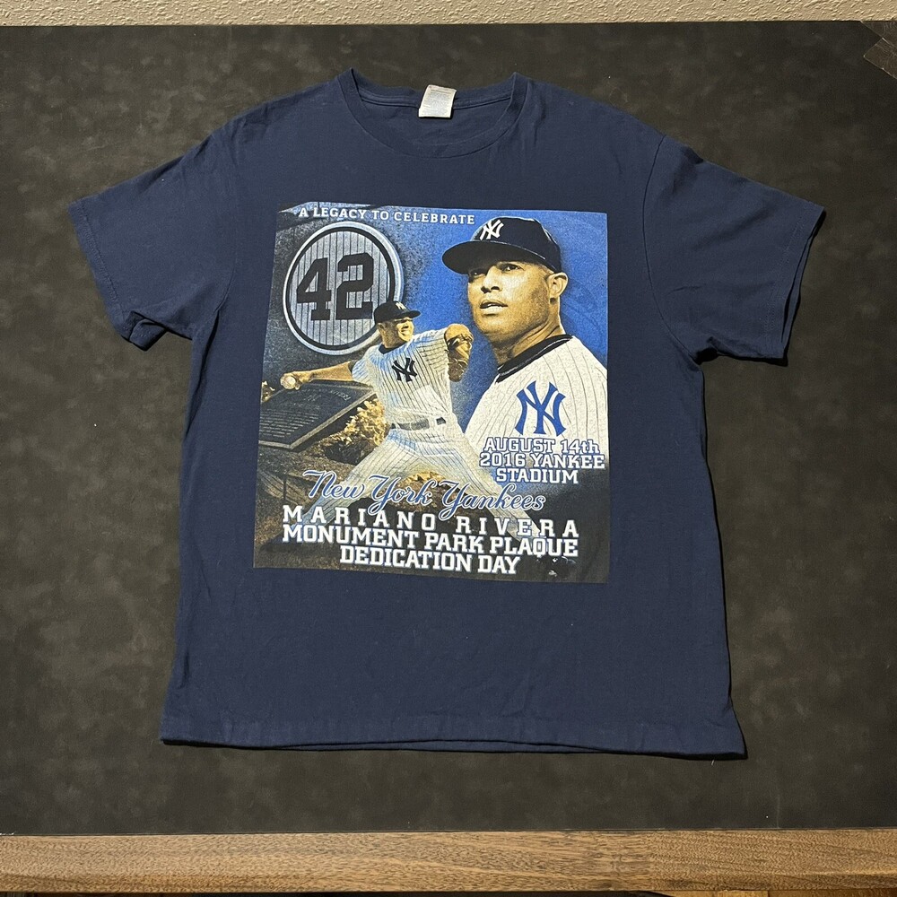 New York Yankees Shirt Mariano Rivera World Series Champions Rap Tee Vintage MLB